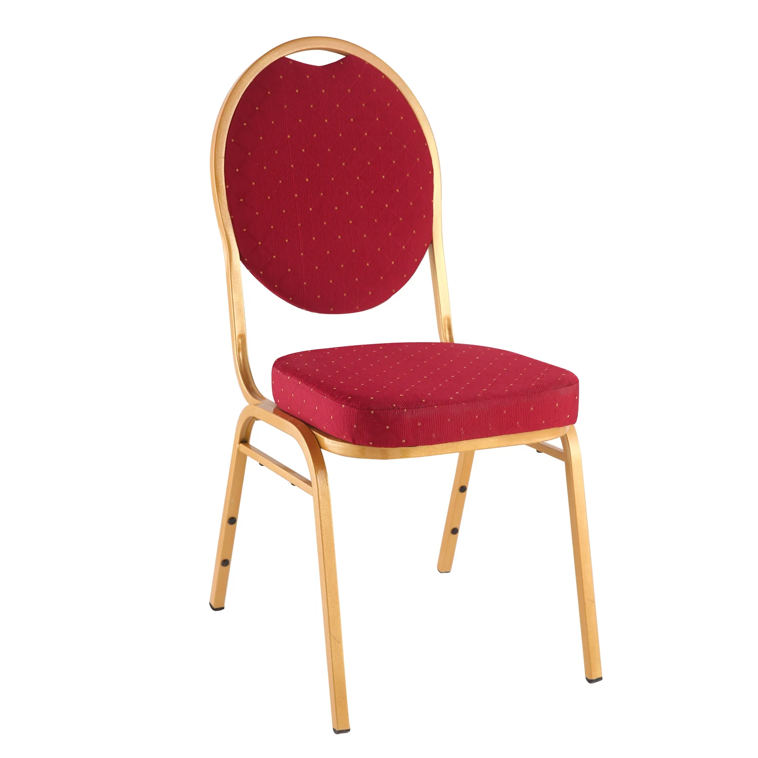 Wholesale Modern China Luxury Used Stackable Red Fabric Gold New Banquet Furniture Wedding
