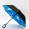 Customized Auto open double sided kid reverse umbrella
