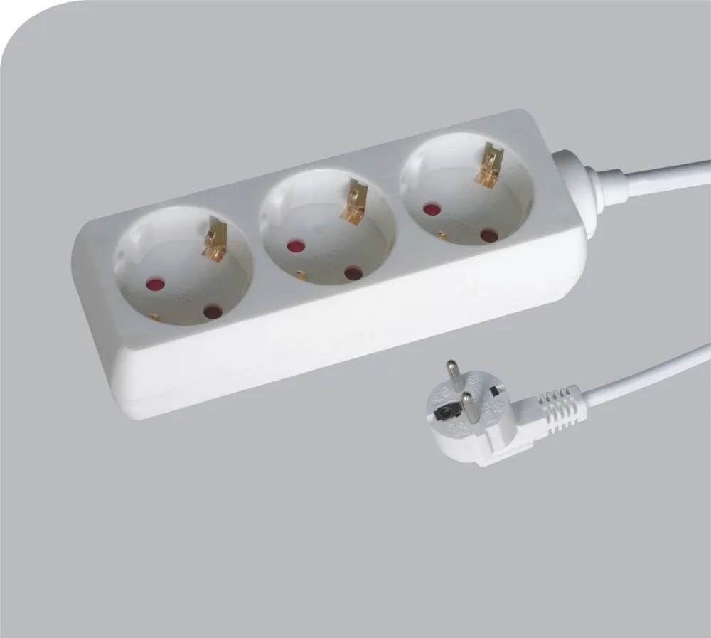 3 way extension socket,plug socket, electrical socket, View Schuko ...