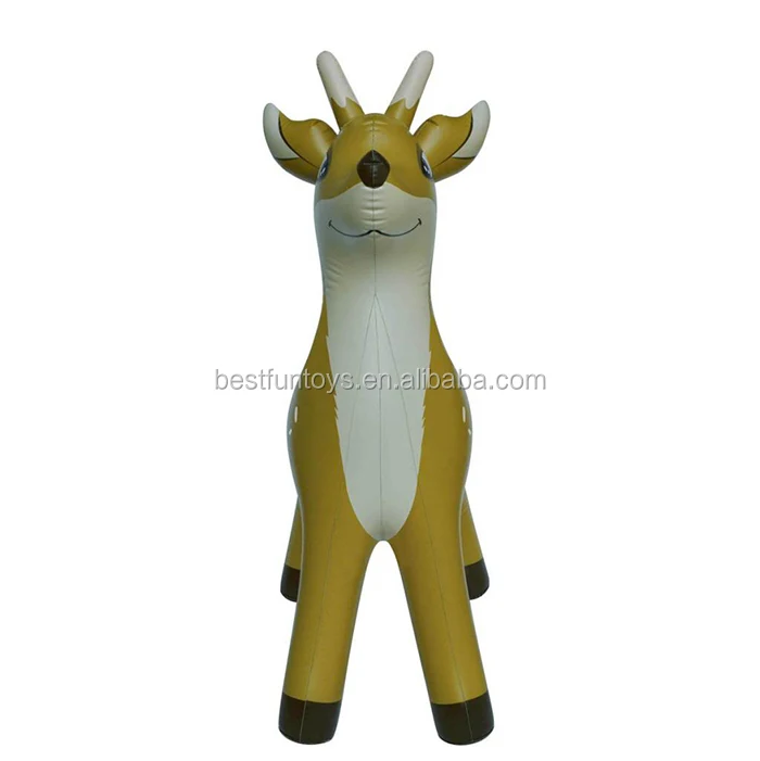 Ecofriendly Vinyl Custom Inflatable Reindeer Durable Pvc Folding Blow