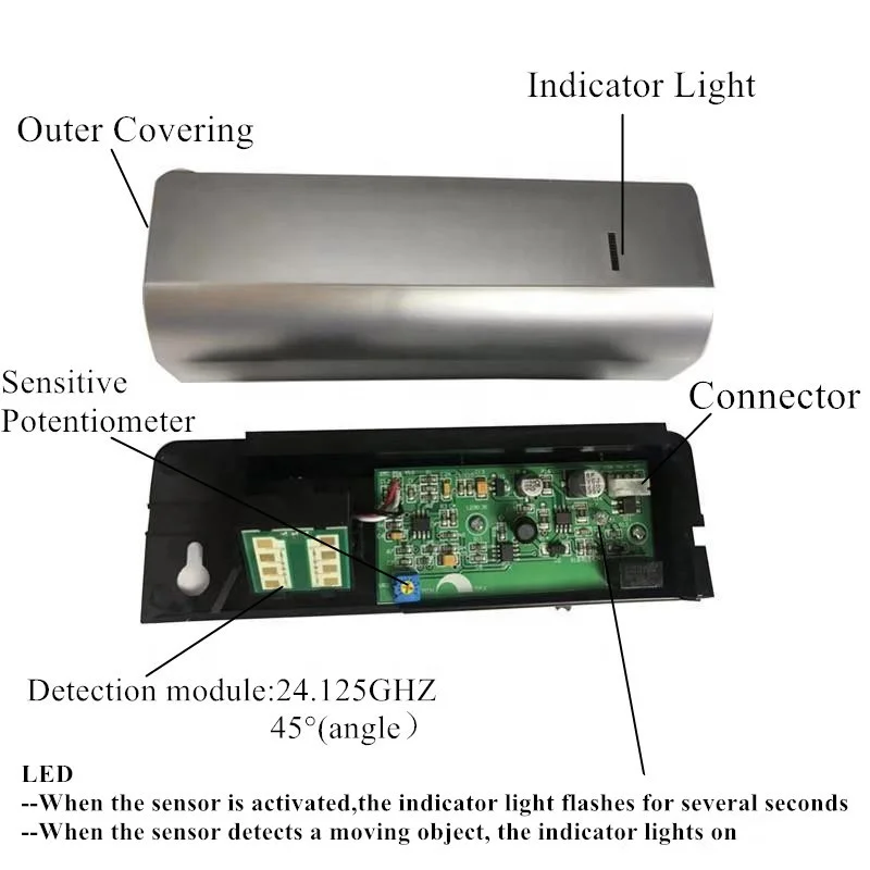 Cheap Price Microwave Sensor With 24125ghz Detect Chip 12v Motion