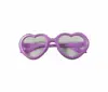Heart Diffraction Effect With Heart Shape Frame Plastic Heart Fireworks Glasses Rainbow Eyewear For Events Use