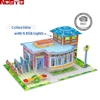 Light Up Miniature Model Set Perfect Gifts for Little Problem Solvers 3D Paper Puzzle