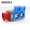KEDU PS325-1 CEE 16A Schoko Adaptor Combination Plug and socket