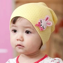 2014 Lovely Baby Rabbit Hats and Caps Kids Boy Girl Crochet Beanie Hats Winter Autumn Cap For Children To Keep Warm