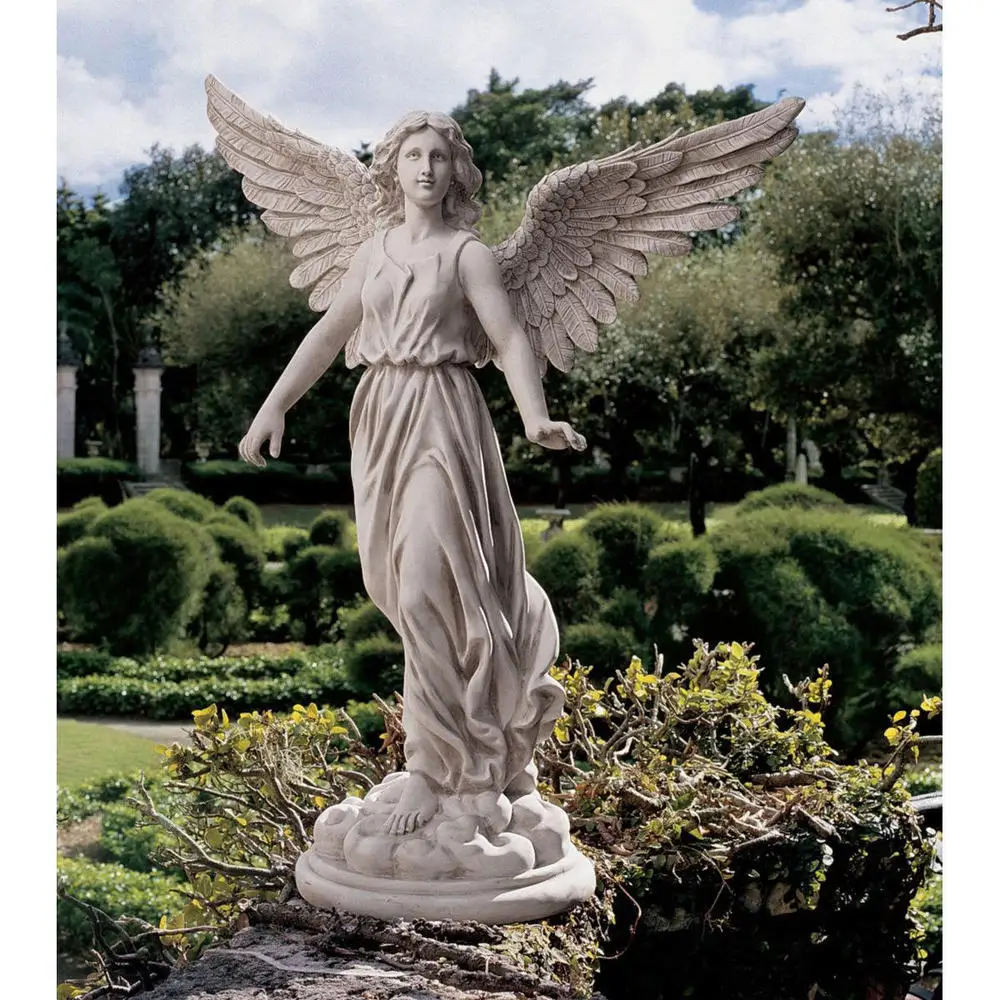 Garden Decoration Life Size Beautiful Fiberglass Angel Statue Resin