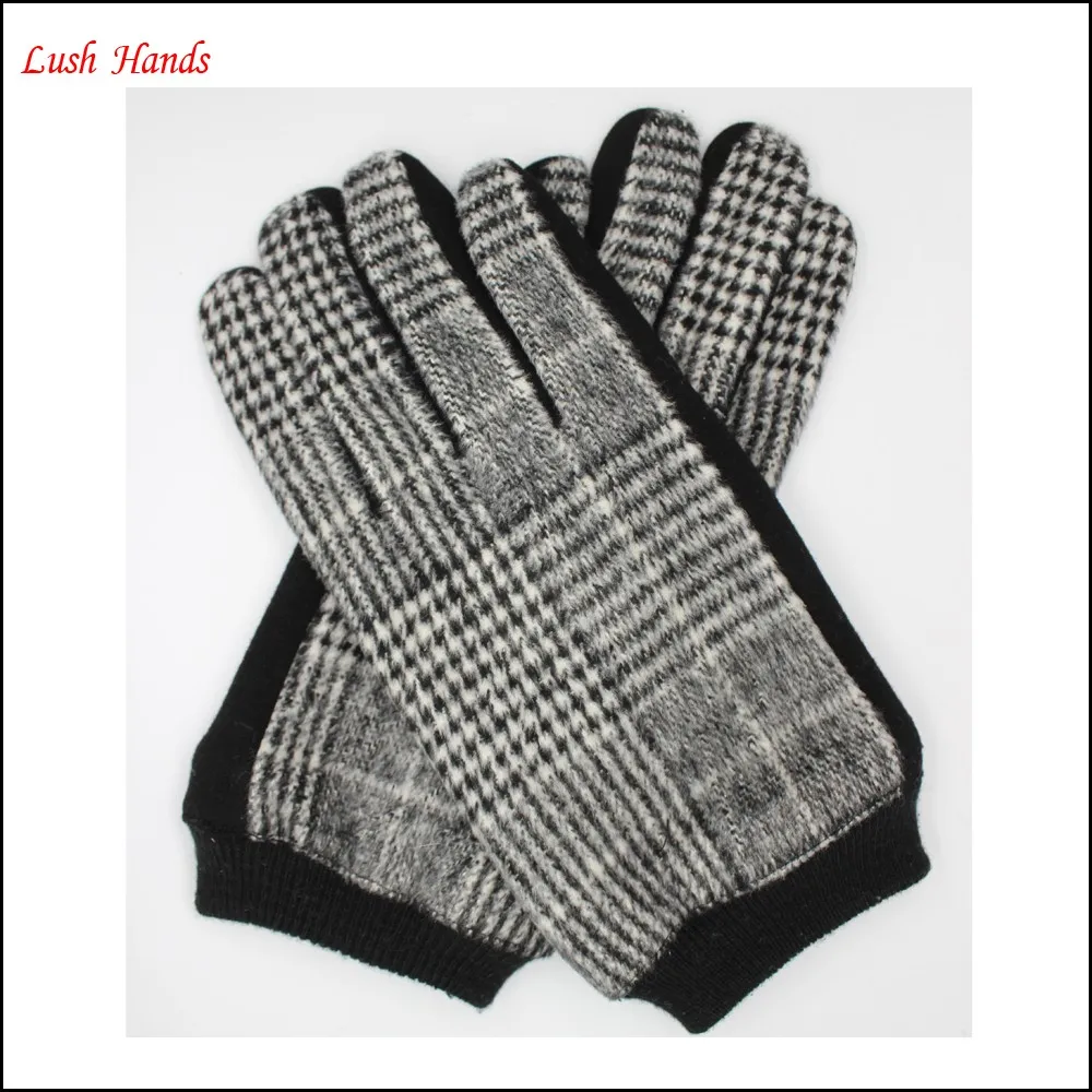 ladies delicate factory woolen gloves lining with polyester