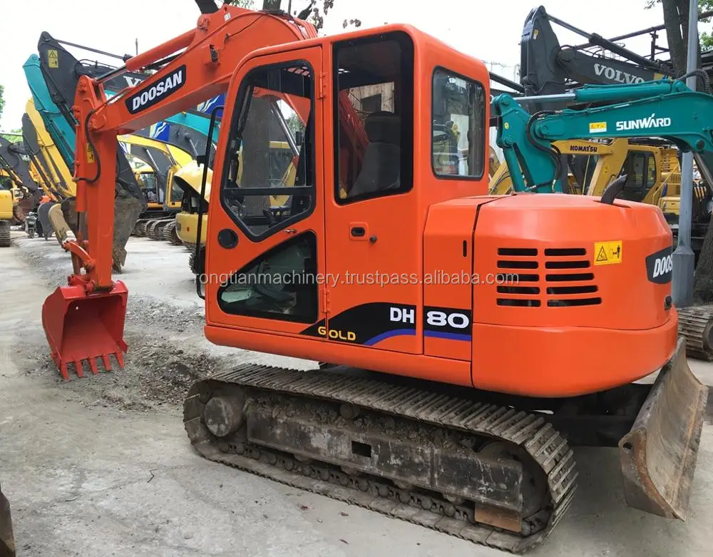 Strong Power Equipment Doosan Dh80 Model For Heavy Work/ Working Condition Excavator For Sale