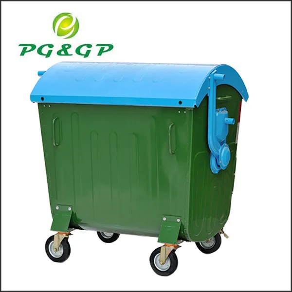 Poubelle couvercle poubelle avec dôme vert 25 L