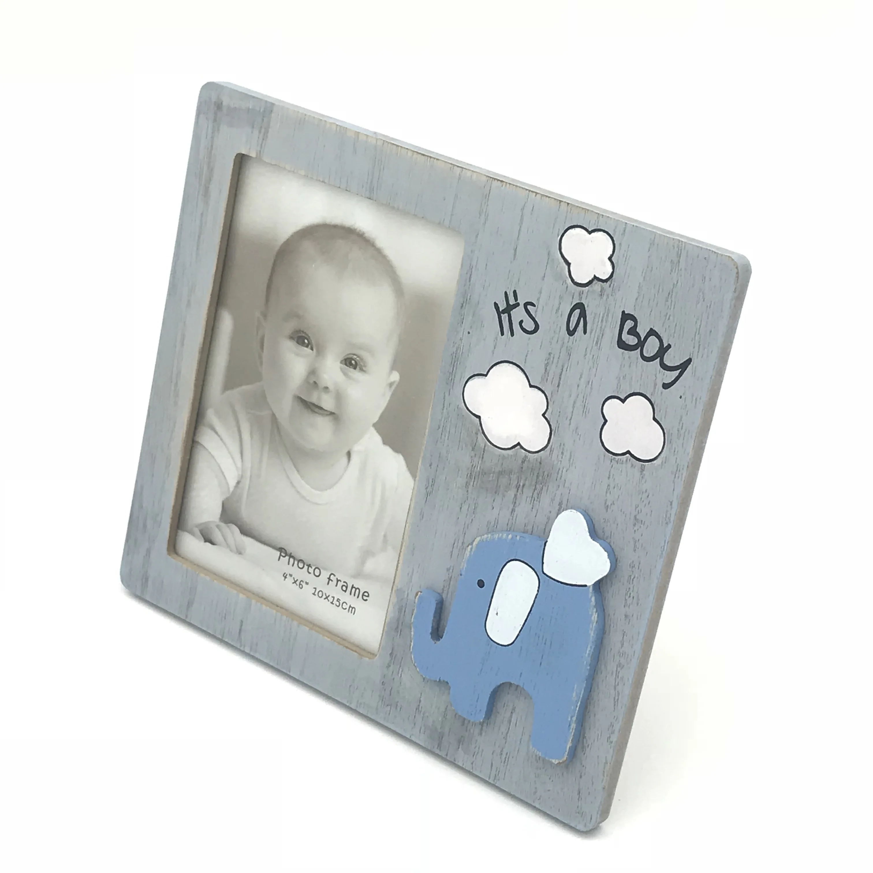 Vintage Wooden Baby Photo Frame Kids Picture Frame For Little Boy