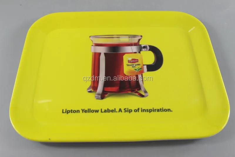 Sales Promotion Melamine Tray with handle Client's design 39x24cm