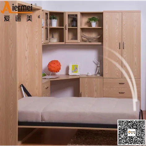 Massivem teakholz wohnzimmer möbel verborgene kinder klappbett ...