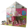 Craft-paper doll house