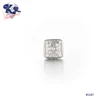 3 Gram Gold Beautiful Designed Cubic Zirconia Stud Bezel Earrings