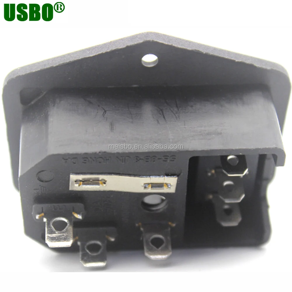 Iec320 C14 10a 250v Ac Power Outlet Ac Socket With Fuse And Switch