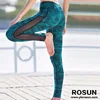 Quick-Dry Sports Tights Pants Stripe Mesh Patchwork Fitness Leggings