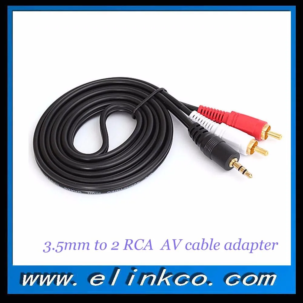3m Câble Jack 3,5 vers 2x RCA mâles Stéréo Audio Phono Cinch mâle 3 mètres Veoz 