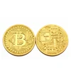 Cheap Wholesale Custom Metal Zinc Alloy Engraved Logo Gold Brass Plated Souvenir Commemorative Challenge Bitcoin Coin