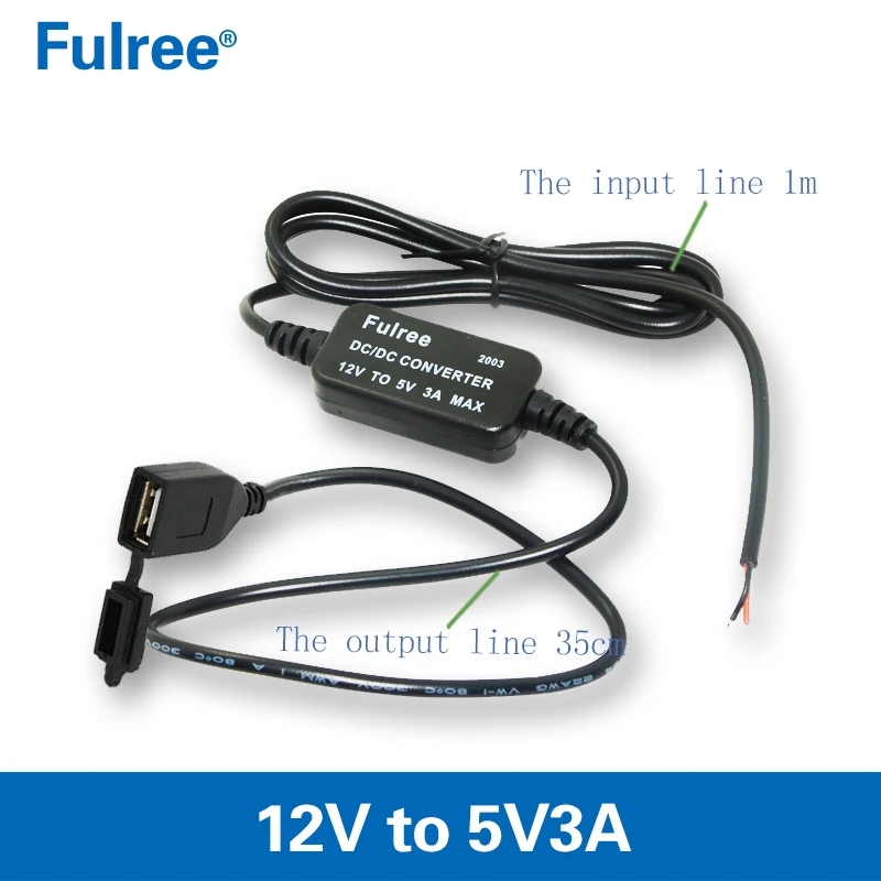 5V 3A Car Charger Module  12V Input to Dual USB Output