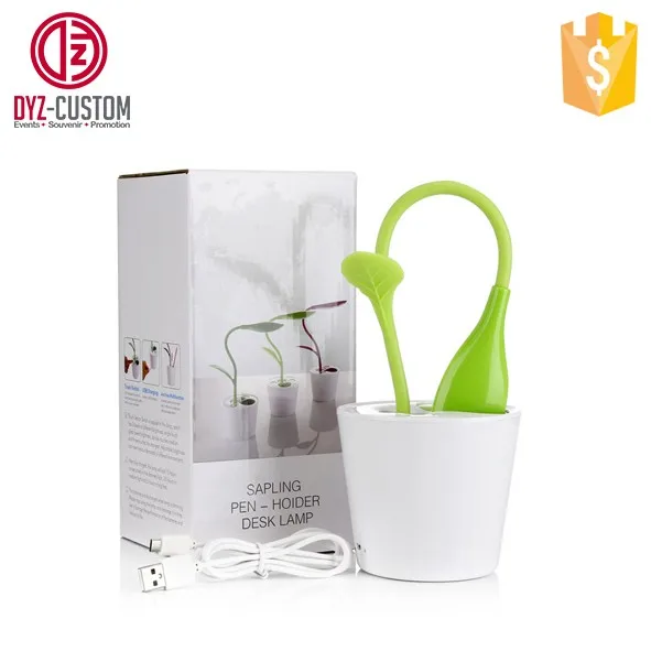 Sapling Pen Holder Led Desk Lamp Touchsensitive Flexible Usb Led Table