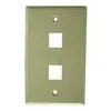 US type Keystone 2 port face plate
