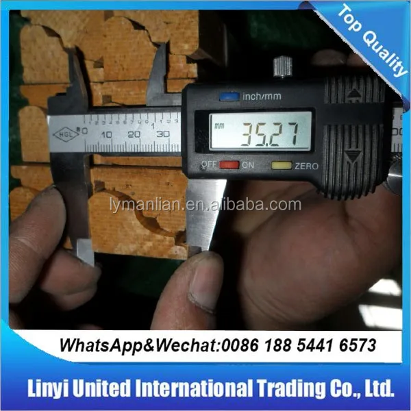 Recon white wood embossed wood strip