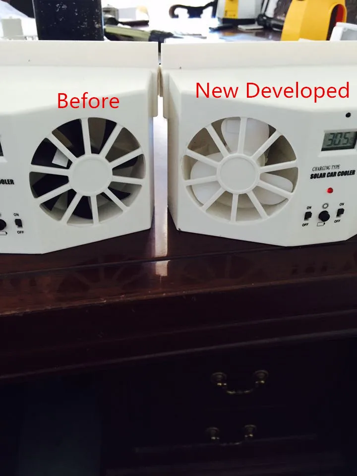 Hf606 (0011)new Developed Solar Portable Cooling Interior Car Fan