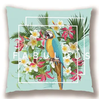 Hot Sale Funny Parrot Print Multiuse Bohemian Chair Cushions Sofa