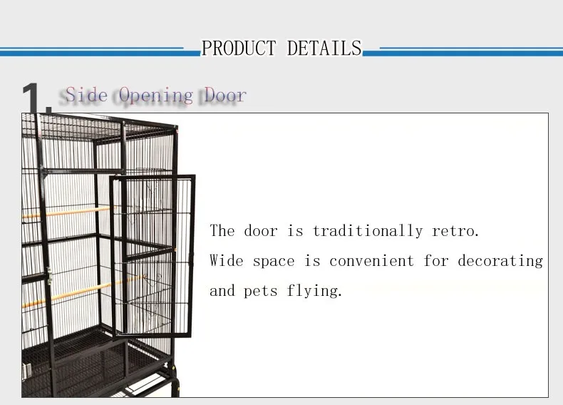 A421 Chinchillas Cat Chicken Wire Cage With Steel Cage For Parrot Bird