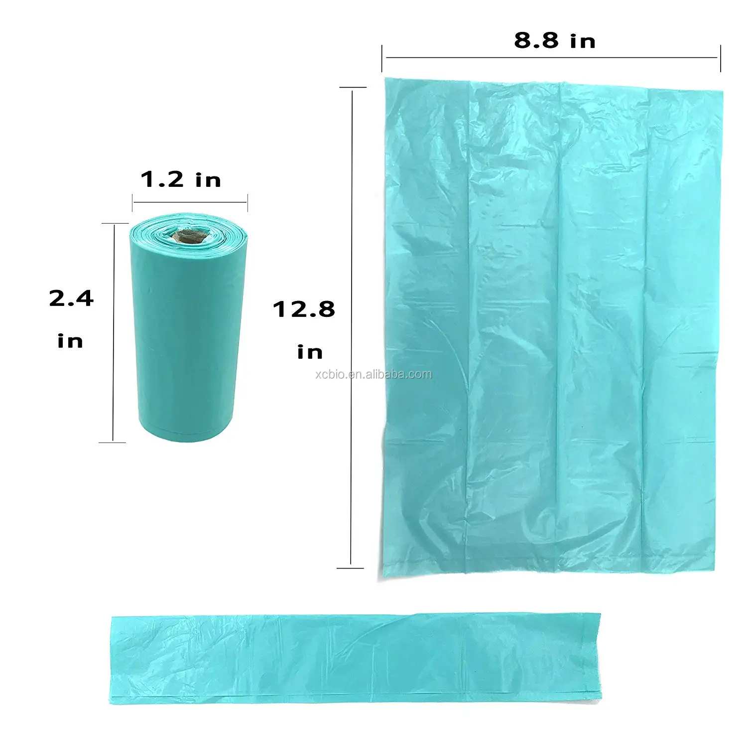 Biodegradable Compostable Polylactic acid - Leak-Proof Dog Waste Bags, Clean up Pet Poo Bag Refills Dog Poop Bags
