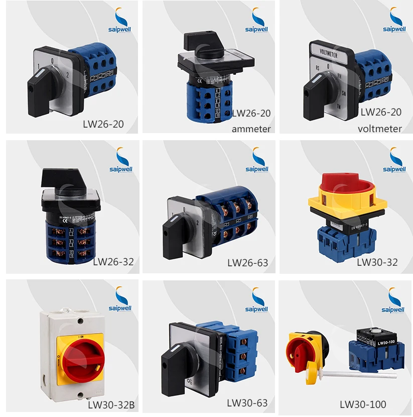 Rotary Selector Switch Function Of Change Over Switch(lw2620 Voltmeter