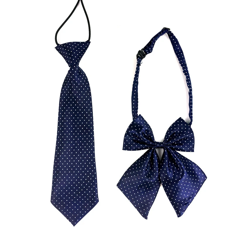 High quality Unisex Imitation silk tie collar flower cable tie student bow tie for School