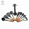 Cooking kitchenware personalized western colorful kitchen nylon cooking utensils tools set with PP handle