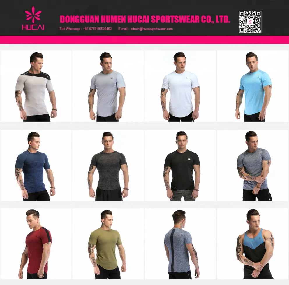 High Quality Polyester Men Tshirt Dry Fit Gym Clothing Buy Gym