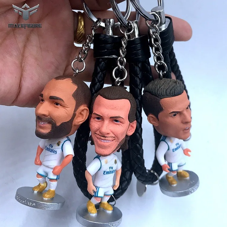 Original Football Player Keychain Figure Gift,High Quality Footballer