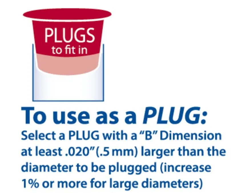 Round Polypropylene Plugs qty2500 1-1/8 Poly Plug Black MOCAP PRP1.125BLK 