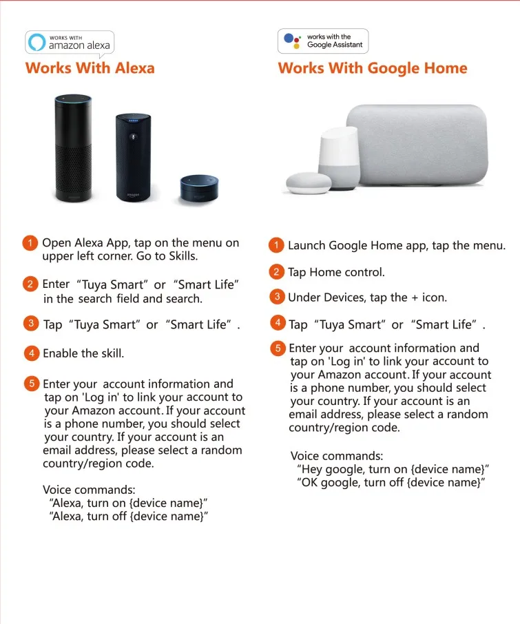 Free Shipping Smart Life Wifi Smart Amazon Alexa Google Tuya App