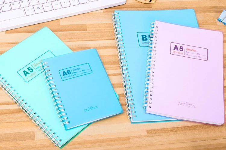 Pp Cover Pvc Cover Spiral Notebook 3x5 Spiral Journal Book Wholesale A5