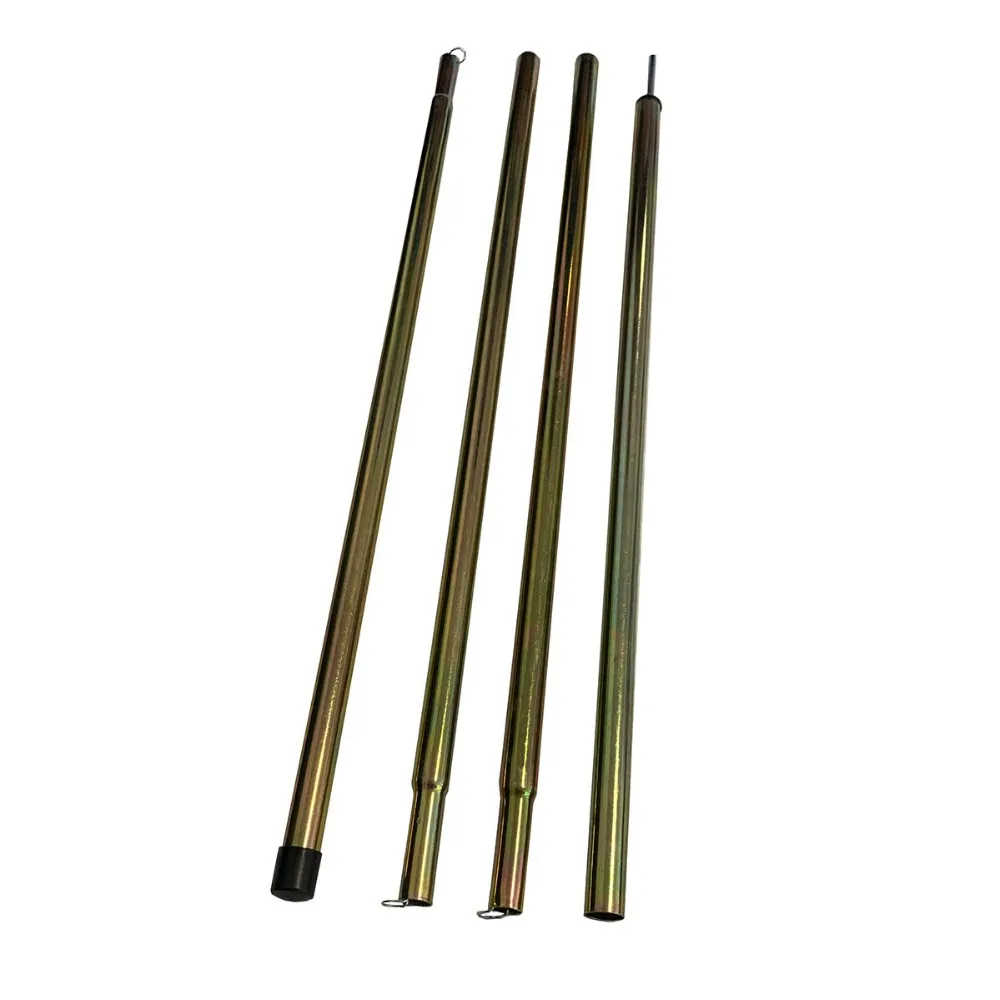 Galvanized Steel Steel Folding Tent Poles 3 Section 4 Sectiontarp Pole