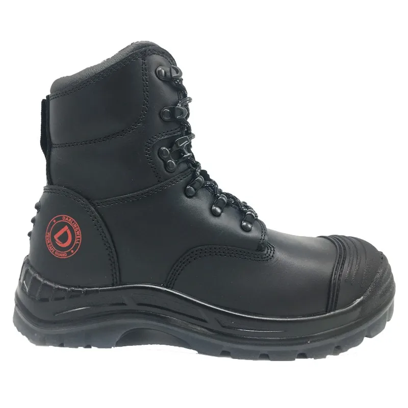 Darlingwell Full Grain Leather Safety Boots Waterproof For Miner Safety