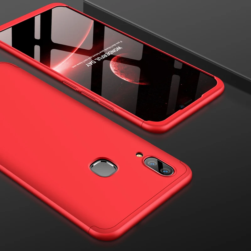 2018 hot sell 360 cover Removable 3in1 Hard PC Shield Back Cover Case for Vivo V9 phone cases