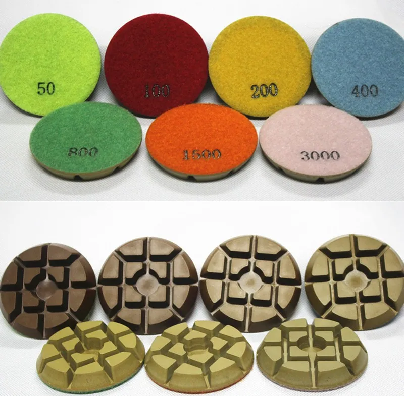 Phoenix Resin Bond Dry Polishing Pads For Concrete Floor/3 Inch