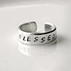 New Show Your Thankful Rings Stainless Steel Custom Engraved Ring