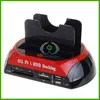 Double HDD Docking Station 3.5"/2.5" SATA/IDE HARD DISK E-SATA Multi-Card Reader
