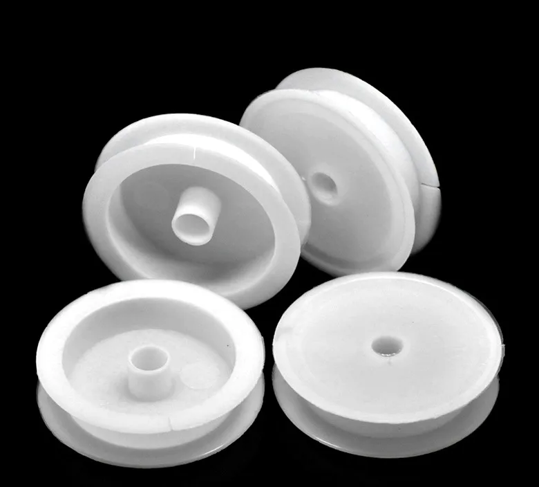 High Quality 20pcs Small White Plastic Empty Wire Spool For Beading
