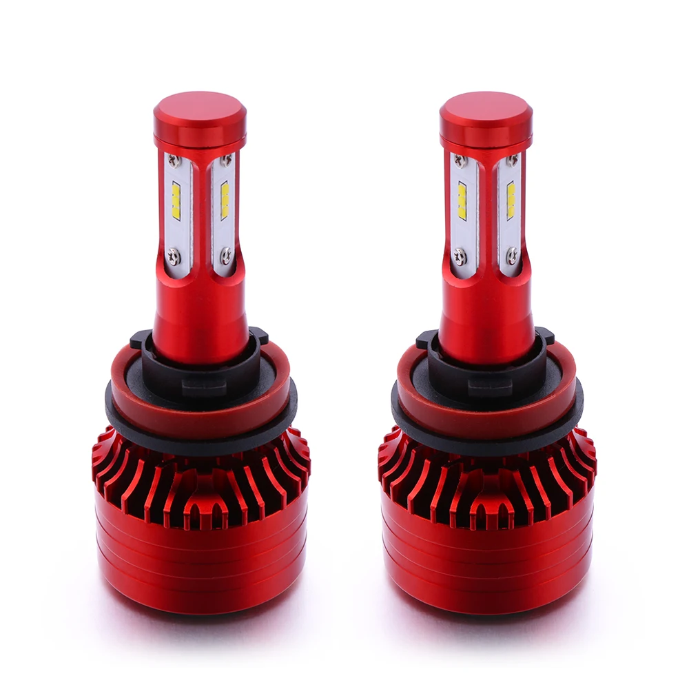 40w 9000lm 3 Sides H4 Auto Led Head Lighting H1 H3 H4 H7 9004 9005 9007 D2 9012 Hir2 Car