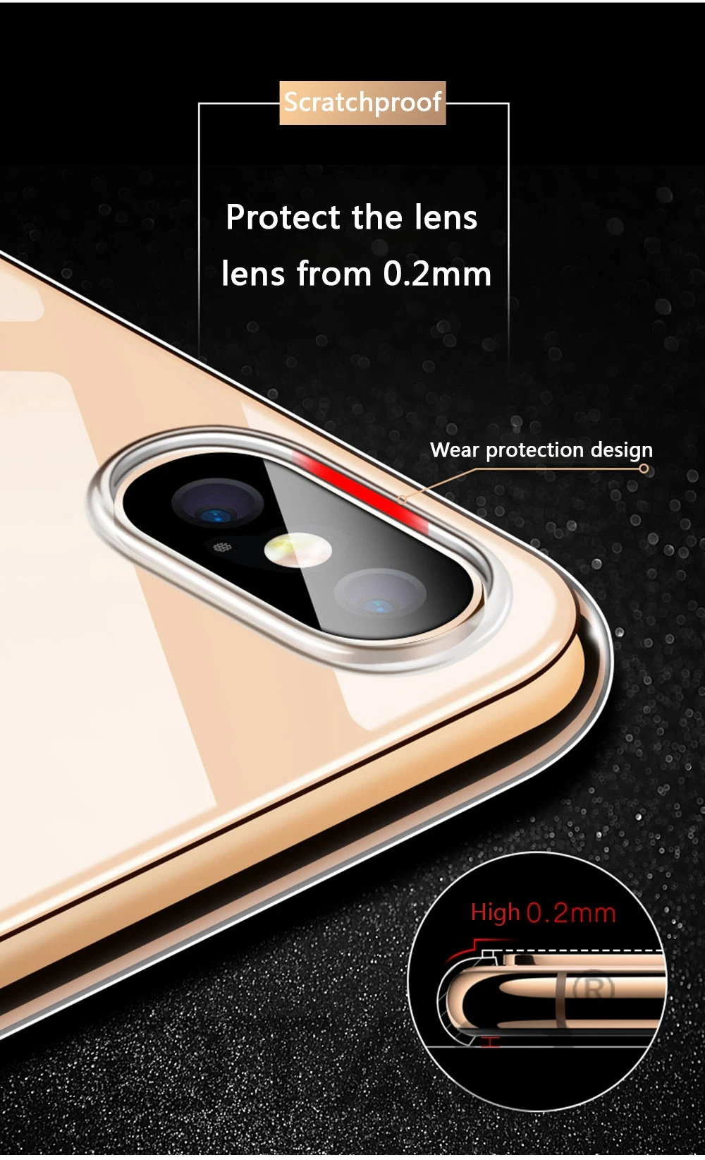 Free Shipping OTAO Ultra Thin Case For iphone  XS MAX XR Transparent mobile Phone Case For iPhone X 8 7 6 6s Plus Cover Coque