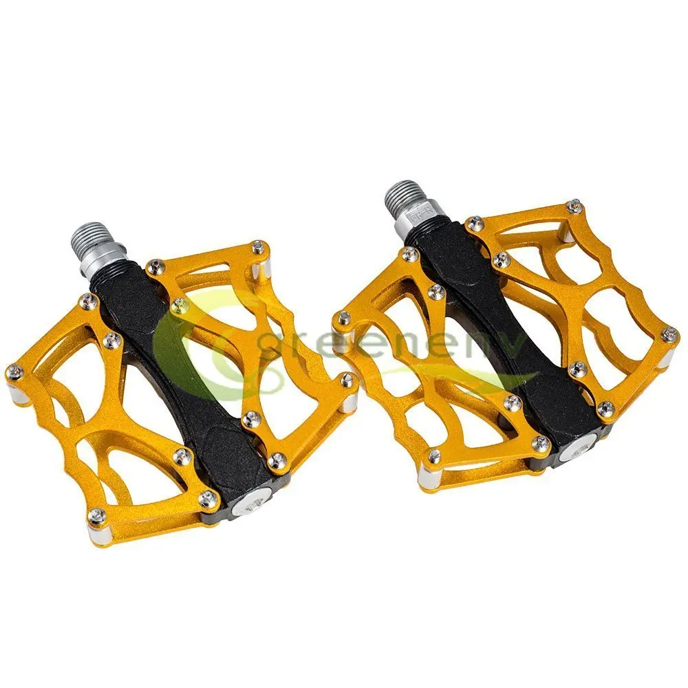 gold mtb pedals