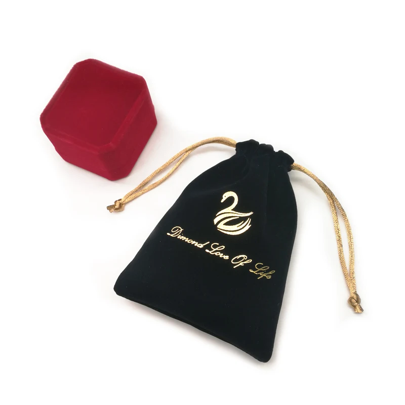 Custom Logo Printed Mini Drawstring Jewelry Velvet Pouch Bag Buy Velvet Pouch,Jewelry Velvet