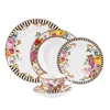 China wholesale dinnerware sets royal gold design 20pcs fine porcelain dinner set